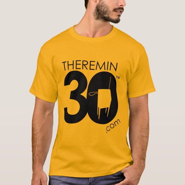 Theremin 30 logo (black) T-Shirt (Front)