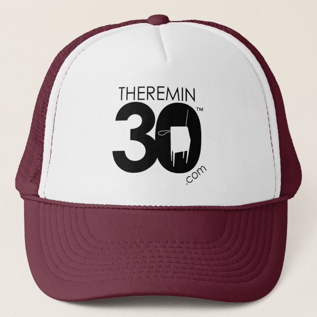 Theremin 30 logo (black) trucker hat (Front)