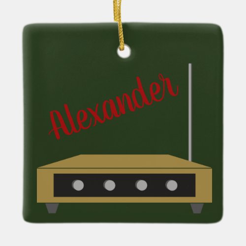Theremin Personalized Christmas Ornament