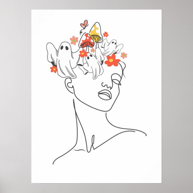 There're Ghosts Living Inside Of My Head Poster (Front)