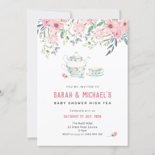 Theres a baby brewing invitation baby shower invitation
