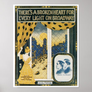 There's A Broken Heart For Every Light On Broadway Poster