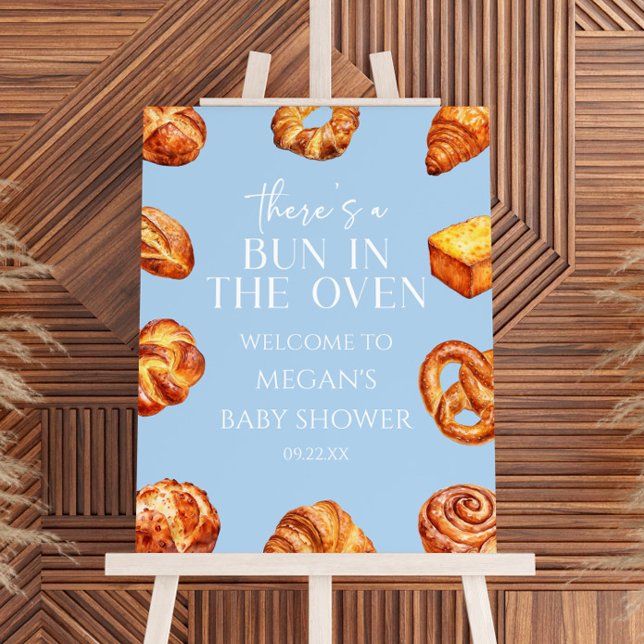 There's A Bun In The Oven Baby Shower Welcome Sign (Creator Uploaded)