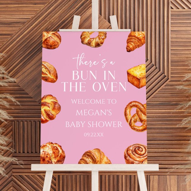 There's A Bun In The Oven Baby Shower Welcome Sign (Creator Uploaded)