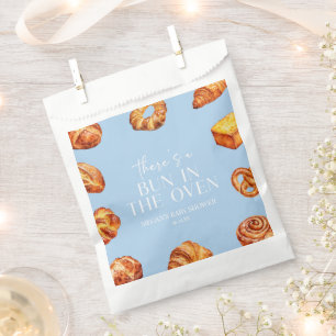 There's A Bun In The Oven Bread Baby Shower Favor Bag
