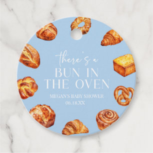 There's A Bun In The Oven Bread Baby Shower Favor Tags