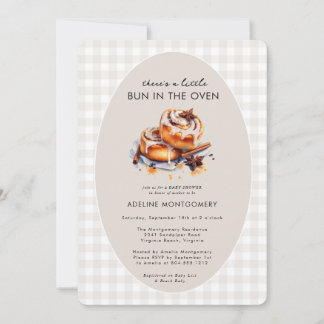 There's a Bun in the Oven Neutral Baby Shower Invitation