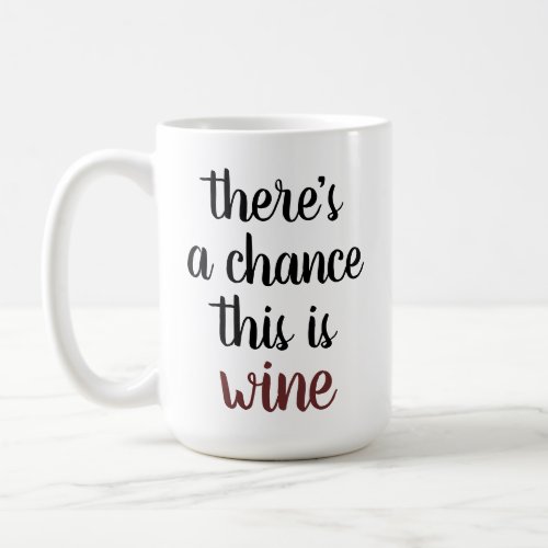 Theres a chance this is Wine Coffee Mug