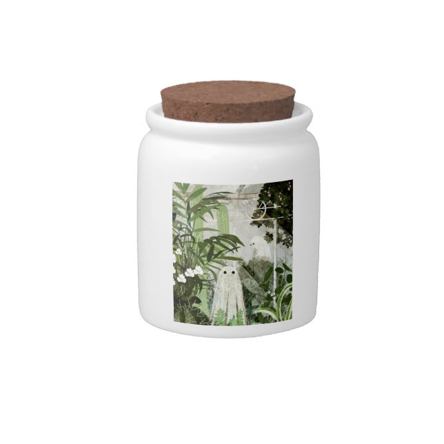 There's A Ghost In The Greenhouse Again... Candy Jar (Front)