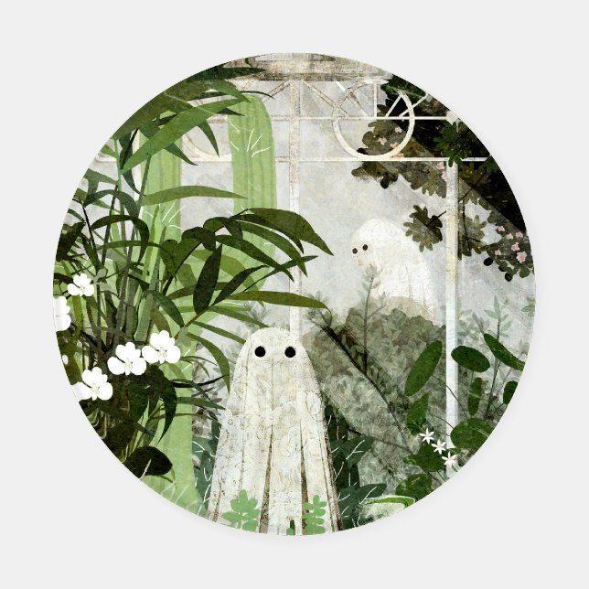 There's A Ghost In The Greenhouse Again... Coaster Set (Single)
