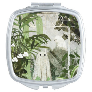 There's A Ghost In The Greenhouse Again... Compact Mirror
