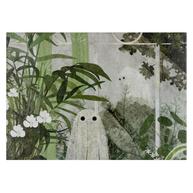 There's A Ghost In The Greenhouse Again... Cutting Board (Front)