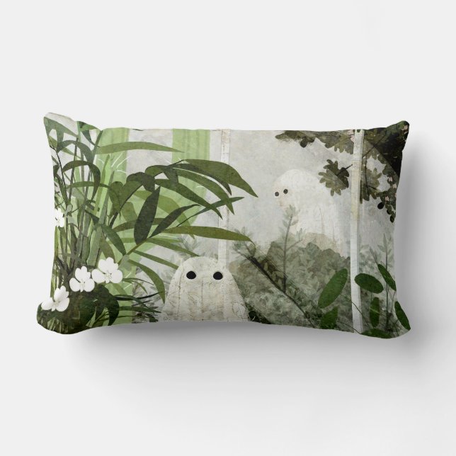 There's A Ghost In The Greenhouse Again... Lumbar Pillow (Front)
