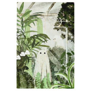 There's A Ghost In The Greenhouse Again... Metal Print