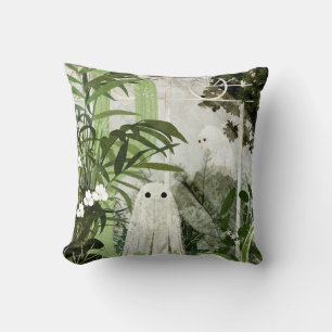 There's A Ghost In The Greenhouse Again... Throw Pillow