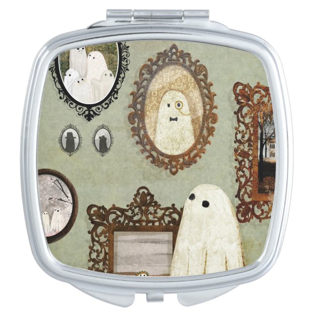 There's A Ghost In The Portrait Gallery Compact Mirror (Front)