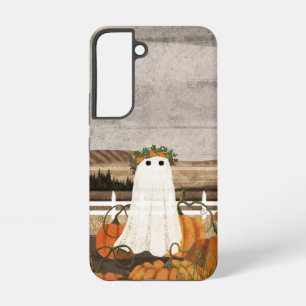 There's A Ghost In The Pumpkin Patch Again Samsung Galaxy S22 Case