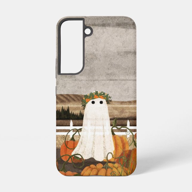 There's A Ghost In The Pumpkin Patch Again Samsung Galaxy Case (Back)