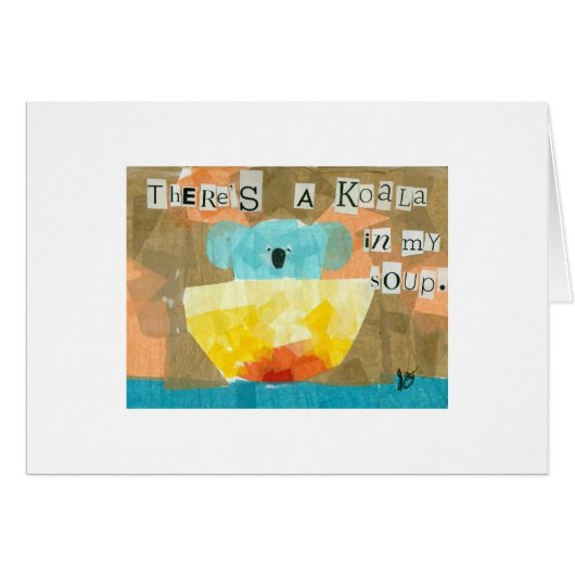 There's A Koala in my Soup Cards (Front Horizontal)