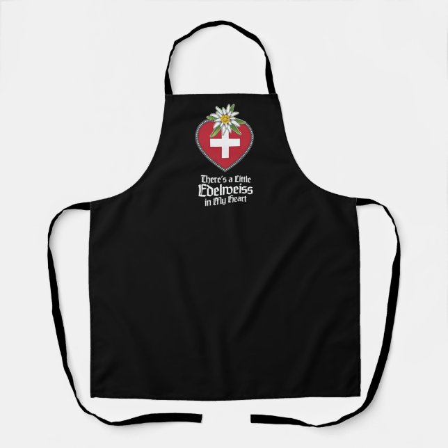 There's a Little Edelweiss in My Heart Apron (Front)
