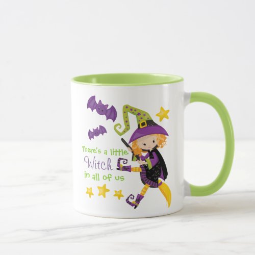 Theres A Little Witch Halloween Mug