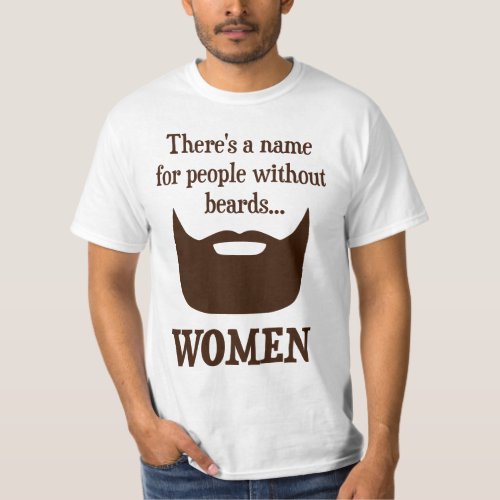 Theres a Name For People Without Beards WOMEN T_Shirt