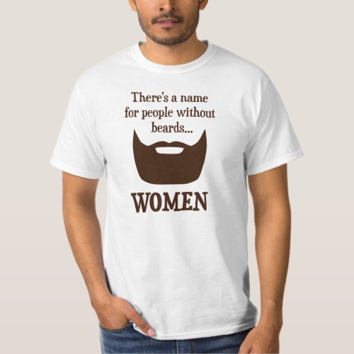 Theres a Name For People Without Beards WOMEN T_Shirt