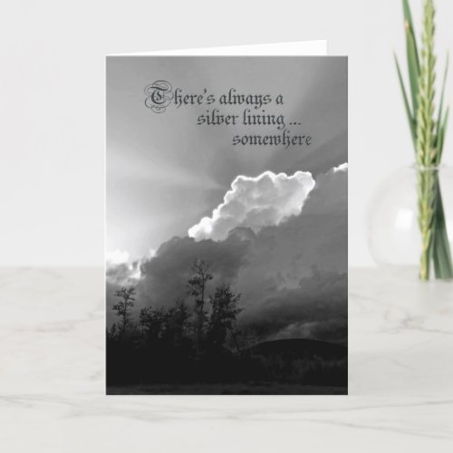 Theres a Silver Lining Recovery Greeting Card