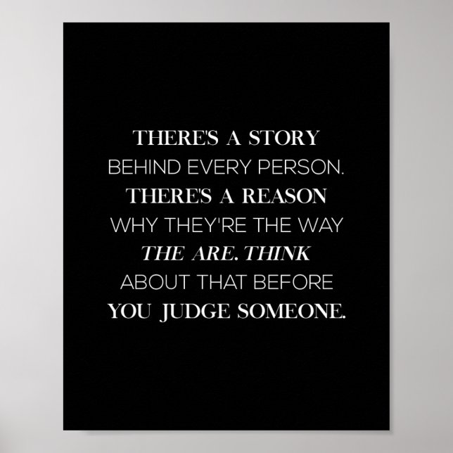 there's a story behind every person there's a reas poster (Front)