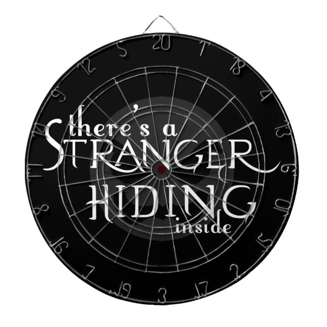 There's A Stranger Dart Board (Front)
