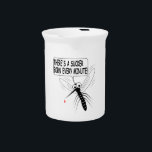 There's A Sucker Born Every Minute Pitcher<br><div class="desc">A sucker is born every minute...  That's what a mosquito says. Funny cartoon image.</div>