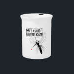 There's A Sucker Born Every Minute Pitcher<br><div class="desc">A sucker is born every minute... That's what a mosquito says. Funny cartoon image.</div>