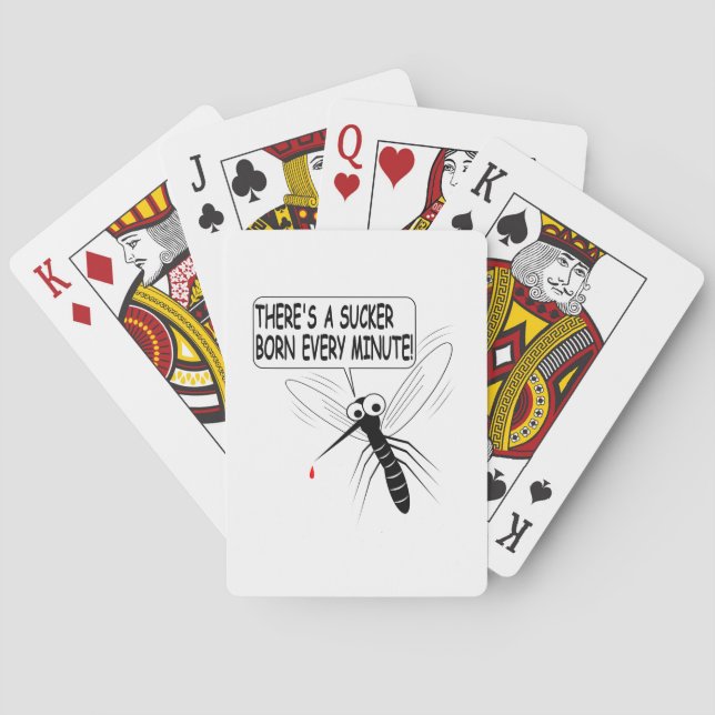 There's A Sucker Born Every Minute Poker Cards (Back)