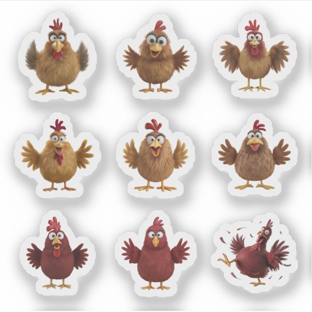 There's Always One...Chickens! Sticker (Front)