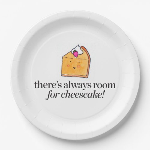 Theres Always Room for Cheesecake Paper Plates