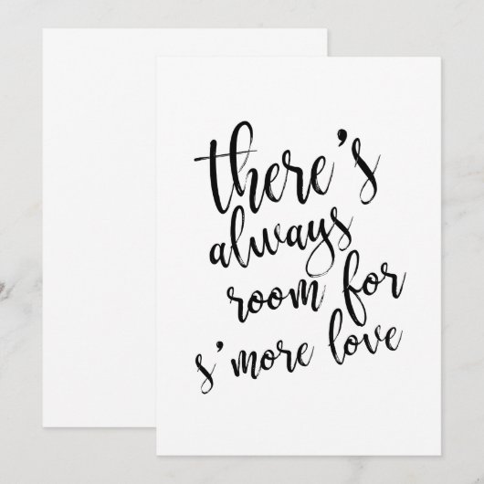 There's always room for s'more affordable sign (Front/Back)