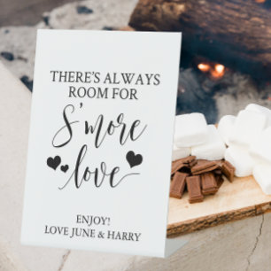 There's Always Room For S'more Love Wedding Pedestal Sign