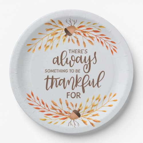 Theres always something to be thankful for paper plates