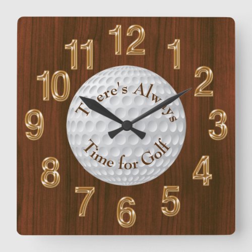 Theres Always Time for Golf CLOCK or Change Text