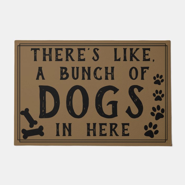 a lot of dogs doormat