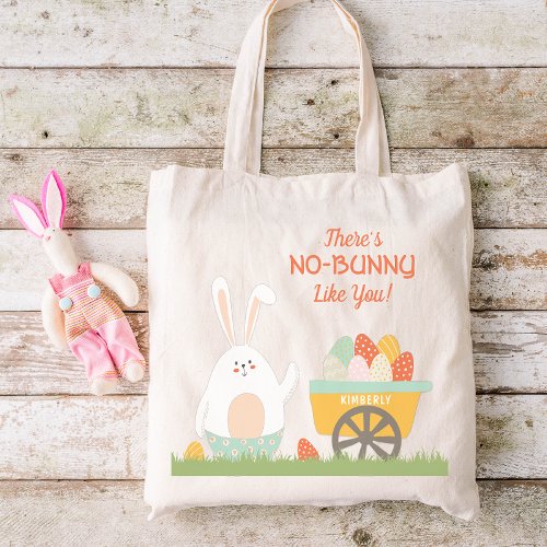 Theres No Bunny Like You Personalized Easter Tote Bag