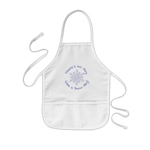 Theres No Day Like a Snow Day Kids Apron