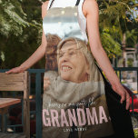 There's No One Quite Like 'GRANDMA' Gift Apron<br><div class="desc">Modern Custom Photo Apron with the text 'There's no one quite like GRANDMA' featuring a combination of script and sans typography and a cute little heart. Personalize with the name of whom it's from. This apron would work for (grandpa, mother, father, sister etc). A precious keepsake gift for family members....</div>