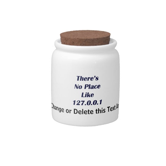 Theres No Place like 127001 Candy Jar (Front)