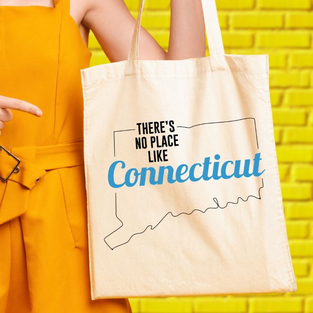 There's No Place Like Connecticut Tote Bag Gift (Creator Uploaded)