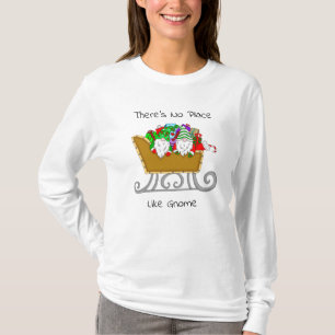 There's No Place like Gnome, Christmas  T-Shirt
