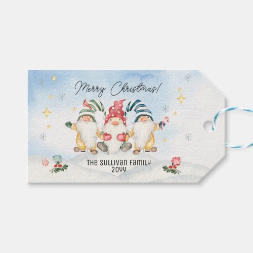 Theres No Place Like Gnome For The Holidays Gift Tags