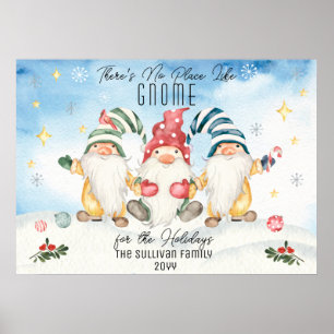 There's No Place Like Gnome For The Holidays Poster