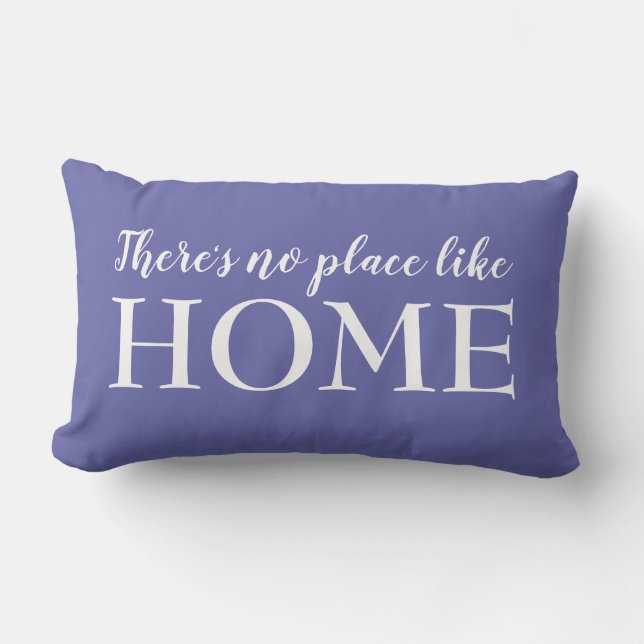 There's No Place Like Home Blue Lumbar Lumbar Pillow (Front)