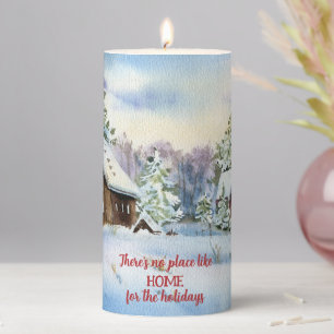 There's No Place Like Home for the Holidays Pillar Candle